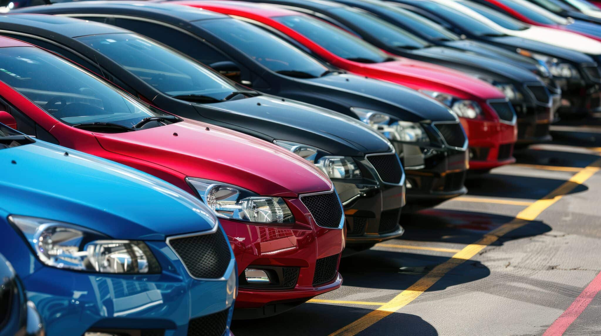 cars lined up