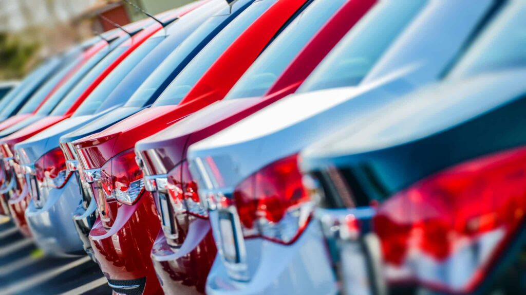 cars lined up